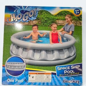 Bestway H2O Go Spaceship Pool 60" x 17" Inflatable Kiddy Pool NEW